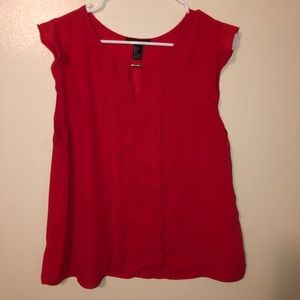 Red blouse